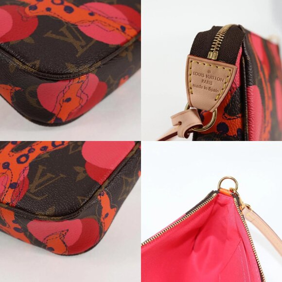 LOUIS VUITTON Monogram La Mage Pochette Accessoires Red M41604 LV Auth 126224SM - Picture 12 of 14